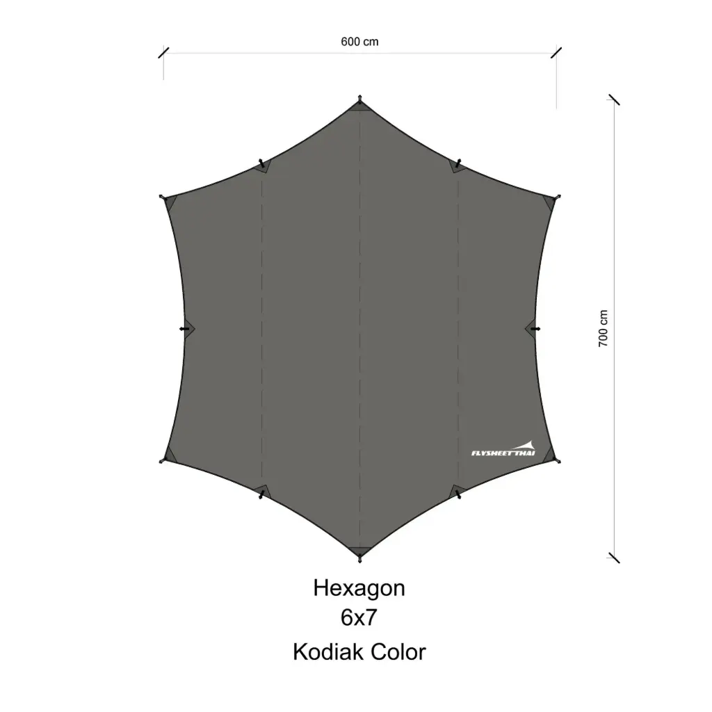 ทาร์ป 6x7 (Hexagon)
