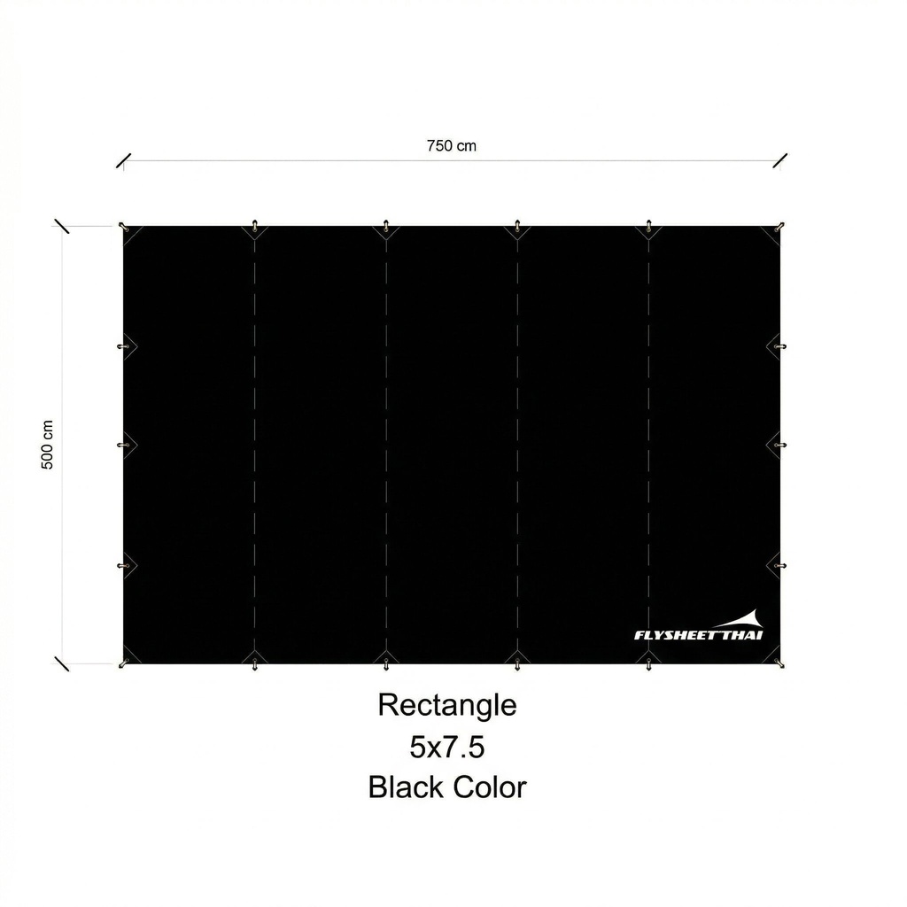 ทาร์ป 5x7.5 (ผืนผ้า)