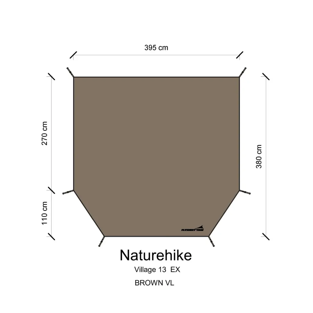 กราวชีท Village13 (สีน้ำตาลVL) (Naturehike)