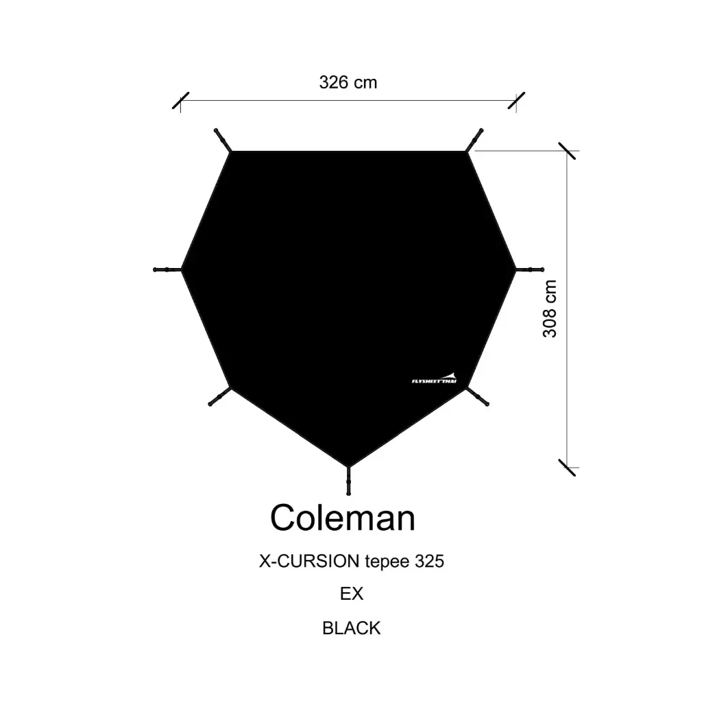 กราวชีท X-CURSION tepee 325 (Coleman)