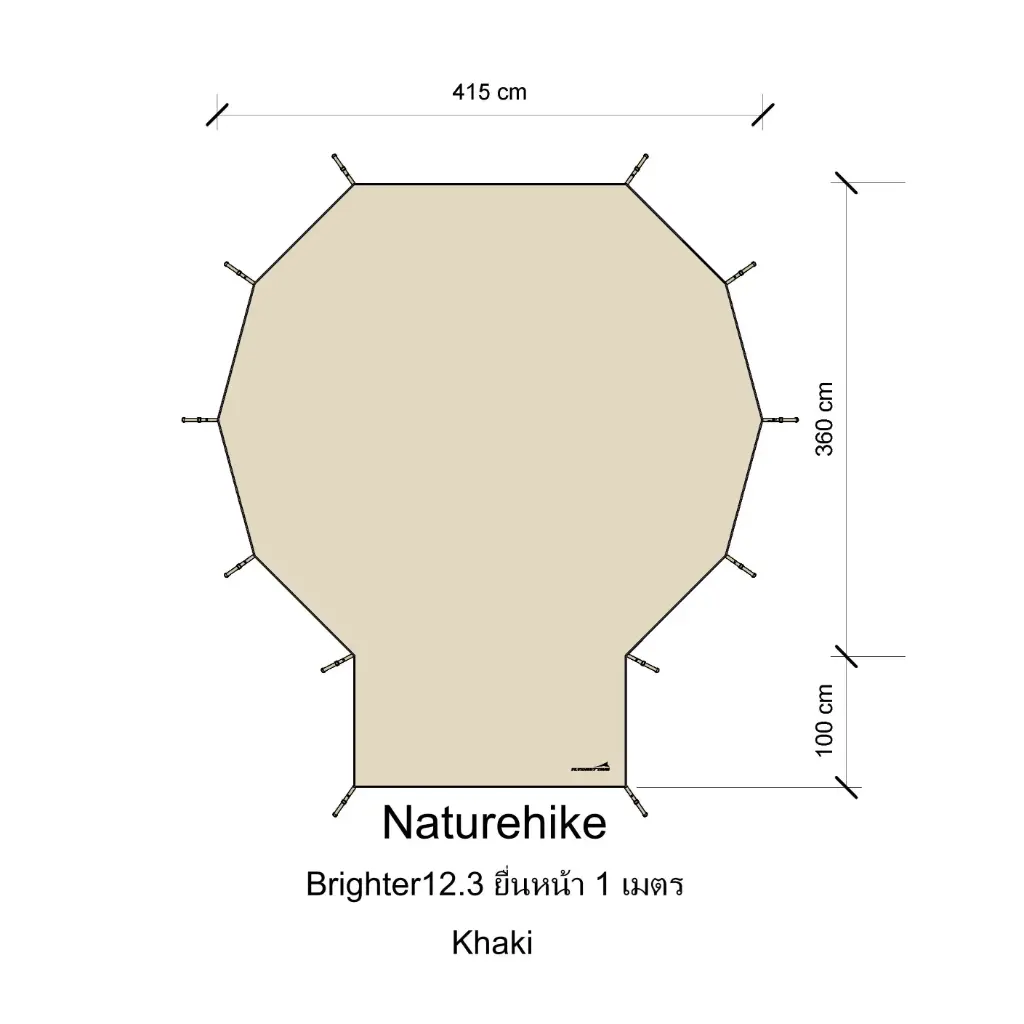 กราวชีท Brighter 12.3 (Naturehike) 