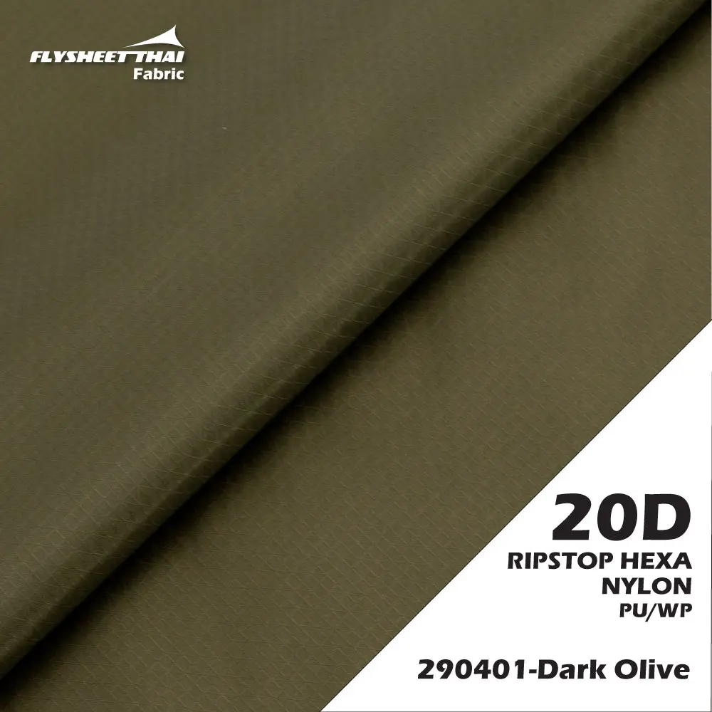 20d Ripstop Hexagon PU (Roll)