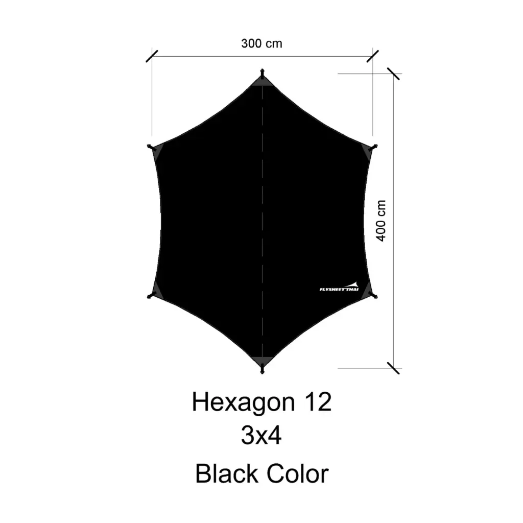 Haxagon 3x4 (70d coatblack)