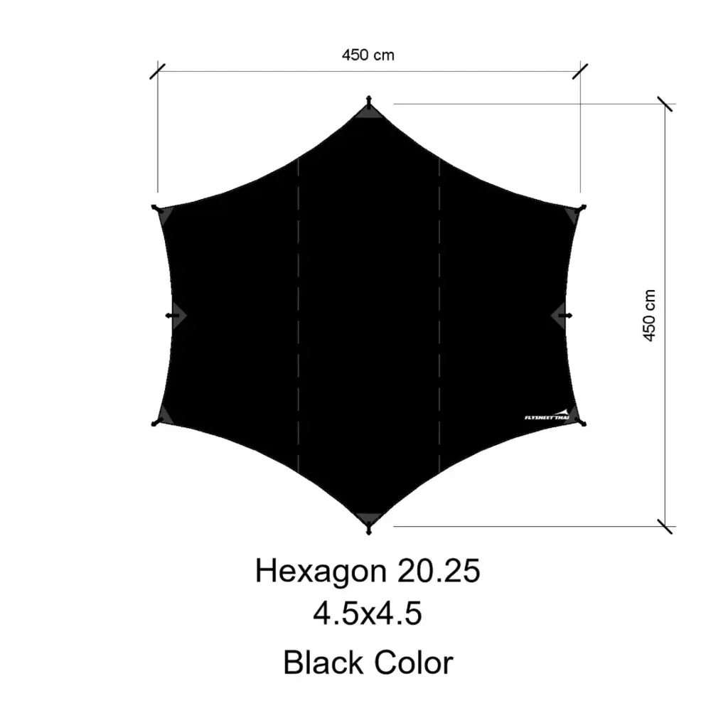 ทาร์ป 4.5x4.5 (Hexagon)