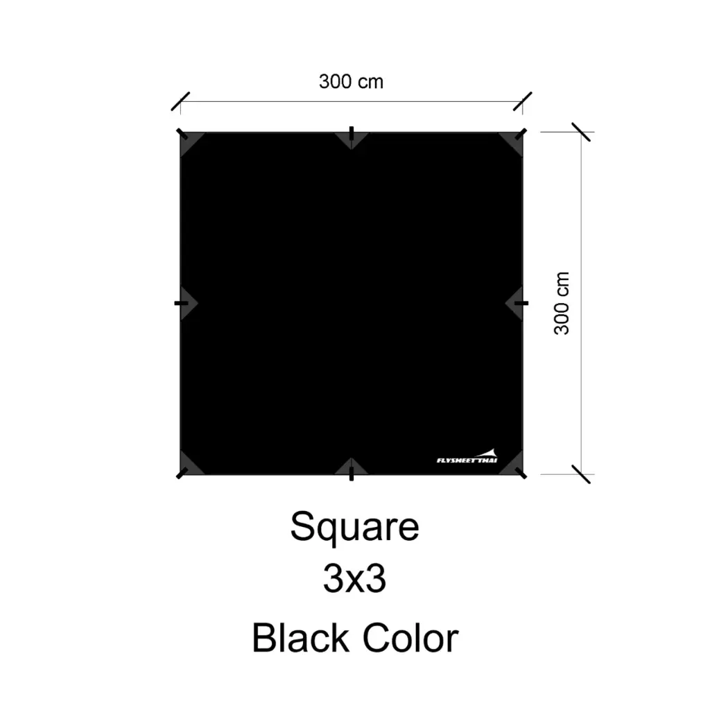 ทาร์ป 3x3 (สี่เหลี่ยม) 
