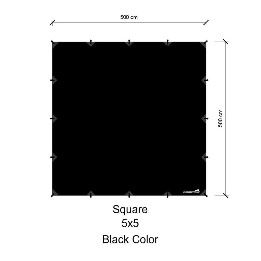 ทาร์ป 5x5 (สี่เหลี่ยม)