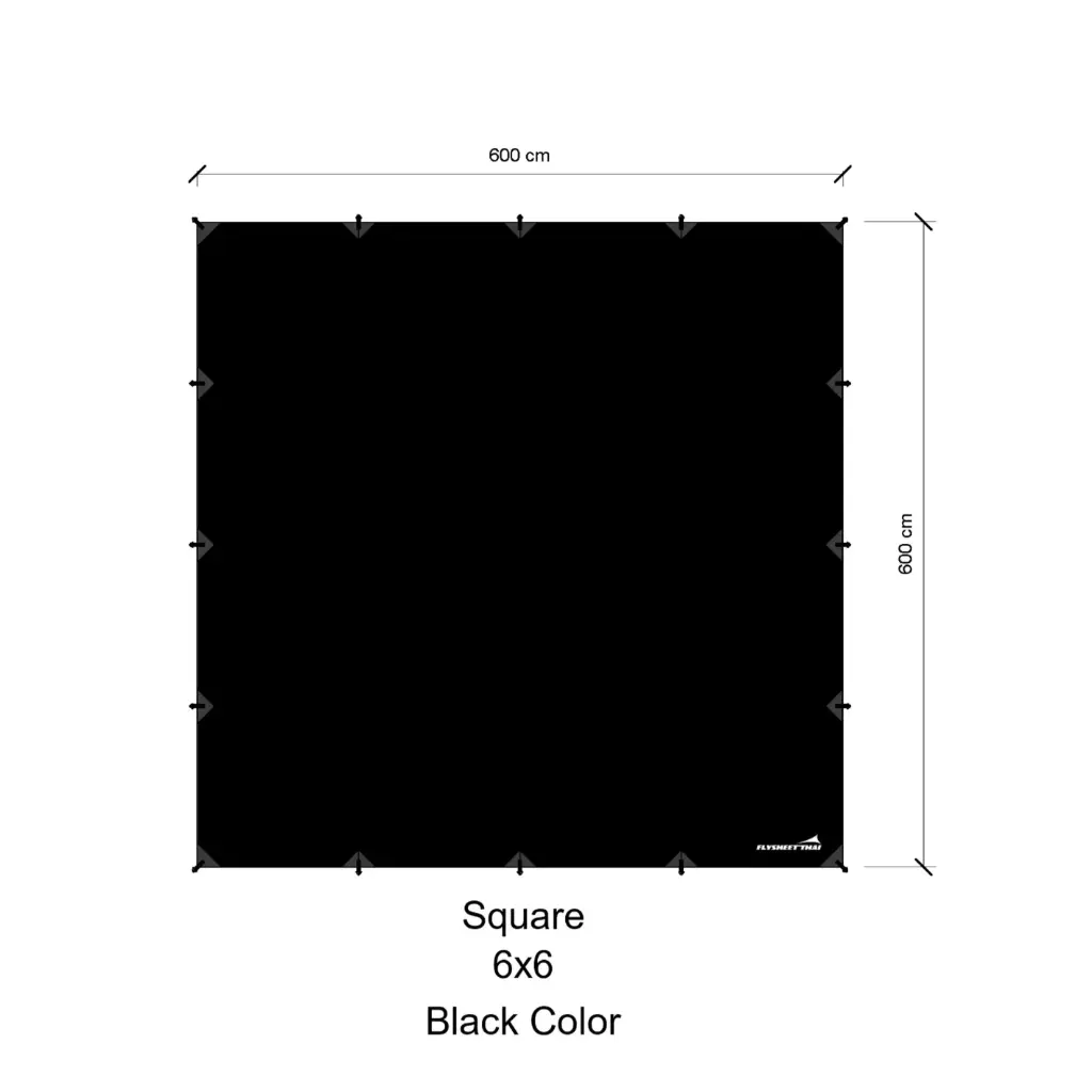 ทาร์ป 6x6 (สี่เหลี่ยม)