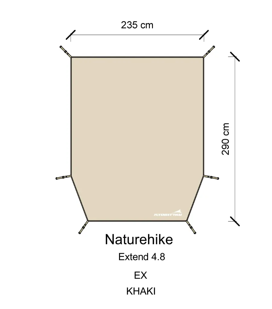 กราวชีท Extend 4.8 (Naturehike) (PVC)