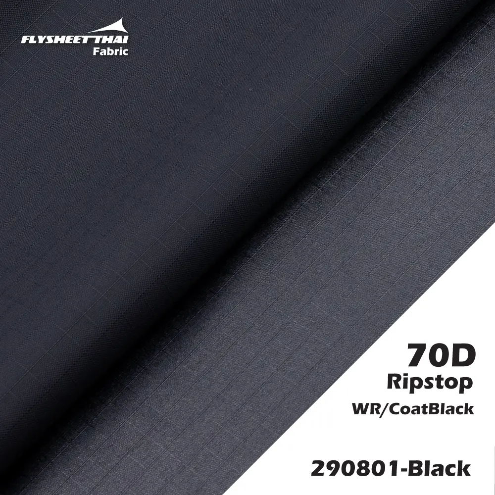 70d Ripstop Coatblack (ผ้าม้วน)