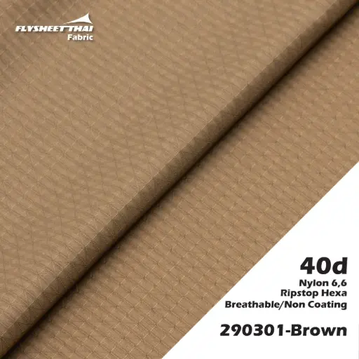 40d Nylon6,6 Hexagon NONPU (ผ้าม้วน)