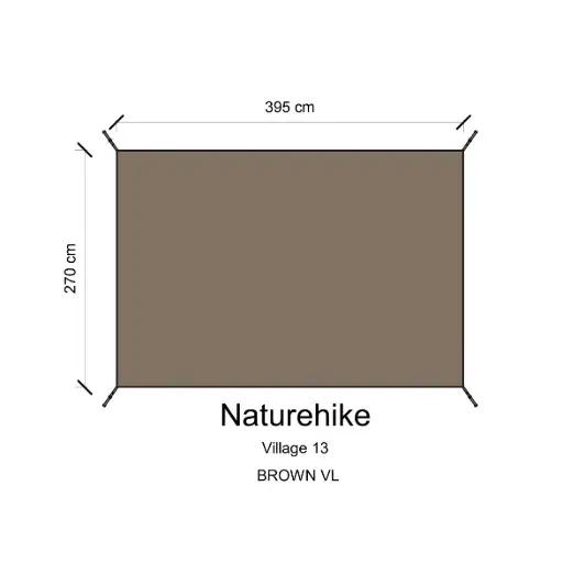กราวชีท Village13 (สีน้ำตาลVL) (Naturehike)