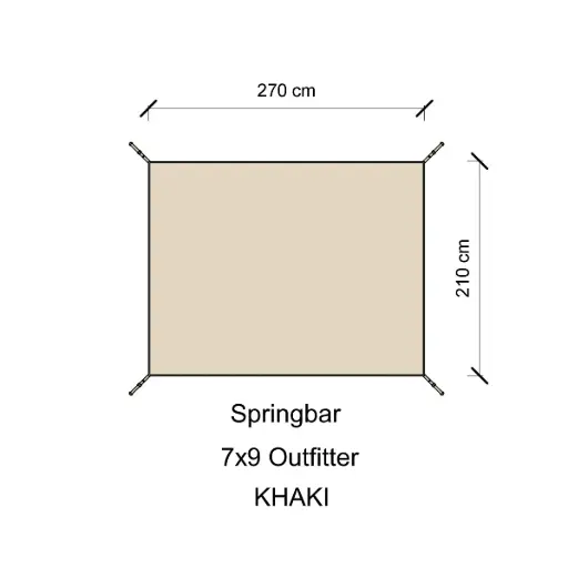 กราวชีท 7x9 (Springbar,Campdesign) (PVC)