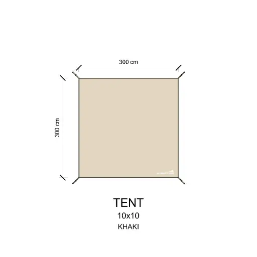 กราวชีท 10x10 (Springbar,Campdesign,Kodiak,midgard9.2) (PVC)