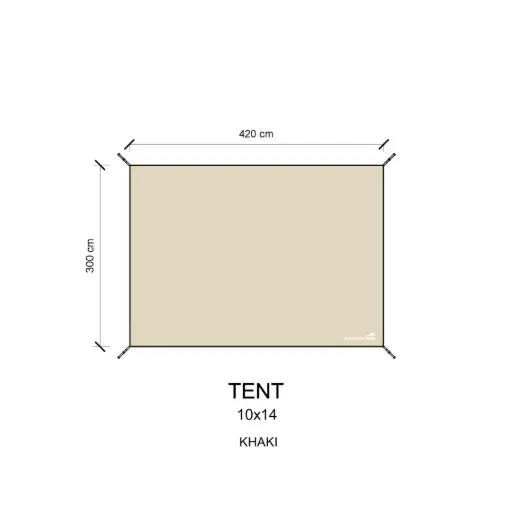 กราวชีท 10x14(Springbar,Campdesign,Kodiak) (PVC)