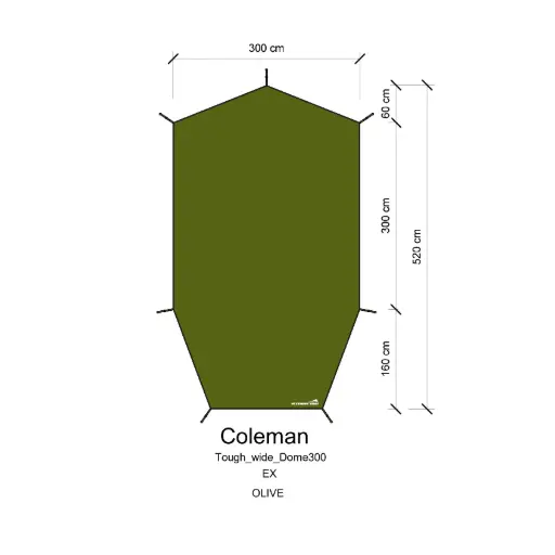 กราวชีท Tough wide Dome300 (Coleman) 