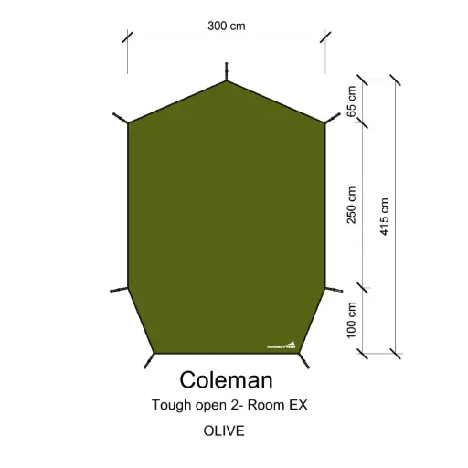 กราวชีท Tough Open 2Room (Coleman)