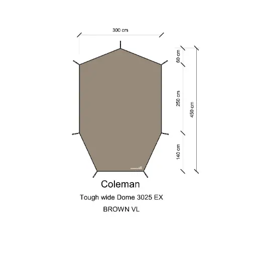 กราวชีท Tough Dome 3025 (Coleman)