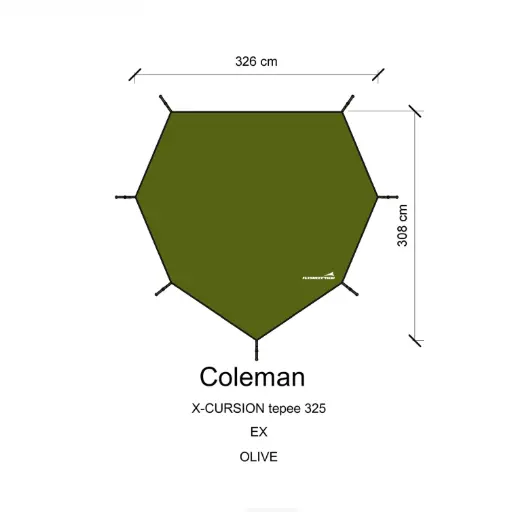 กราวชีท X-CURSION tepee 325 (Coleman)