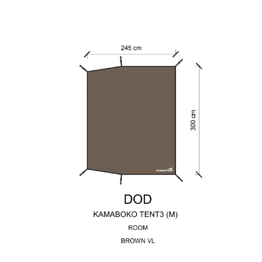 กราวชีท Kamaboko Tent 3 M (DOD) 