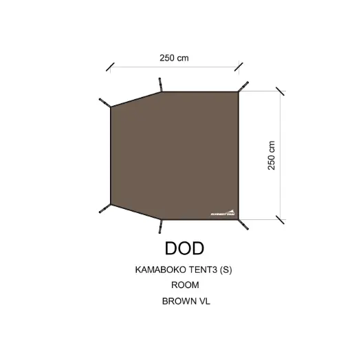 กราวชีท Kamaboko Tent 3 S (DOD) 