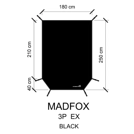 กราวชีท 3p (สีดำ) (Madfox) 