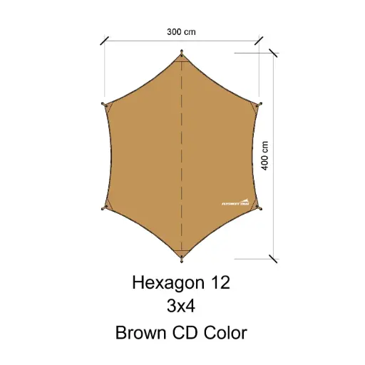 Haxagon 3x4 (70d coatblack)