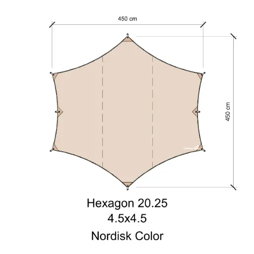 ทาร์ป 4.5x4.5 (Hexagon)