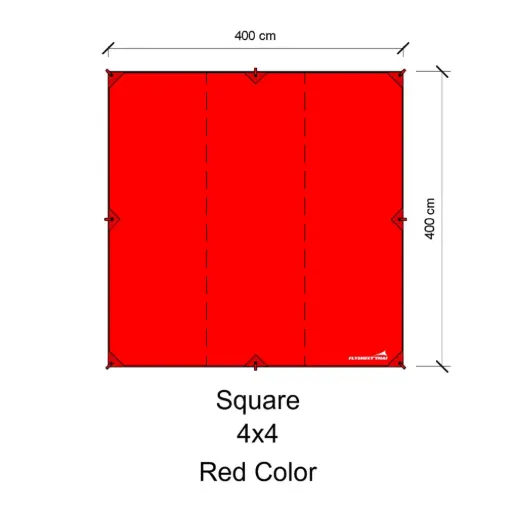 ทาร์ป 4x4 (สี่เหลี่ยม)