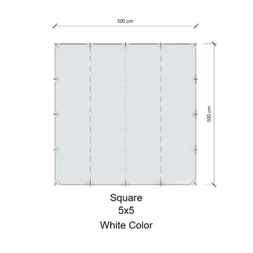 ทาร์ป 5x5 (สี่เหลี่ยม)