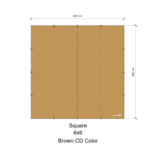 ทาร์ป 6x6 (สี่เหลี่ยม)