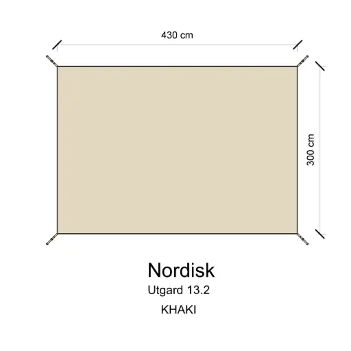 [A63_010315001_292003] กราวชีท Utgard13.2 (สีกากี) (Nordisk)