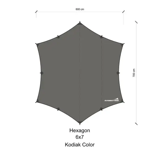 ทาร์ป 6x7 (Hexagon)